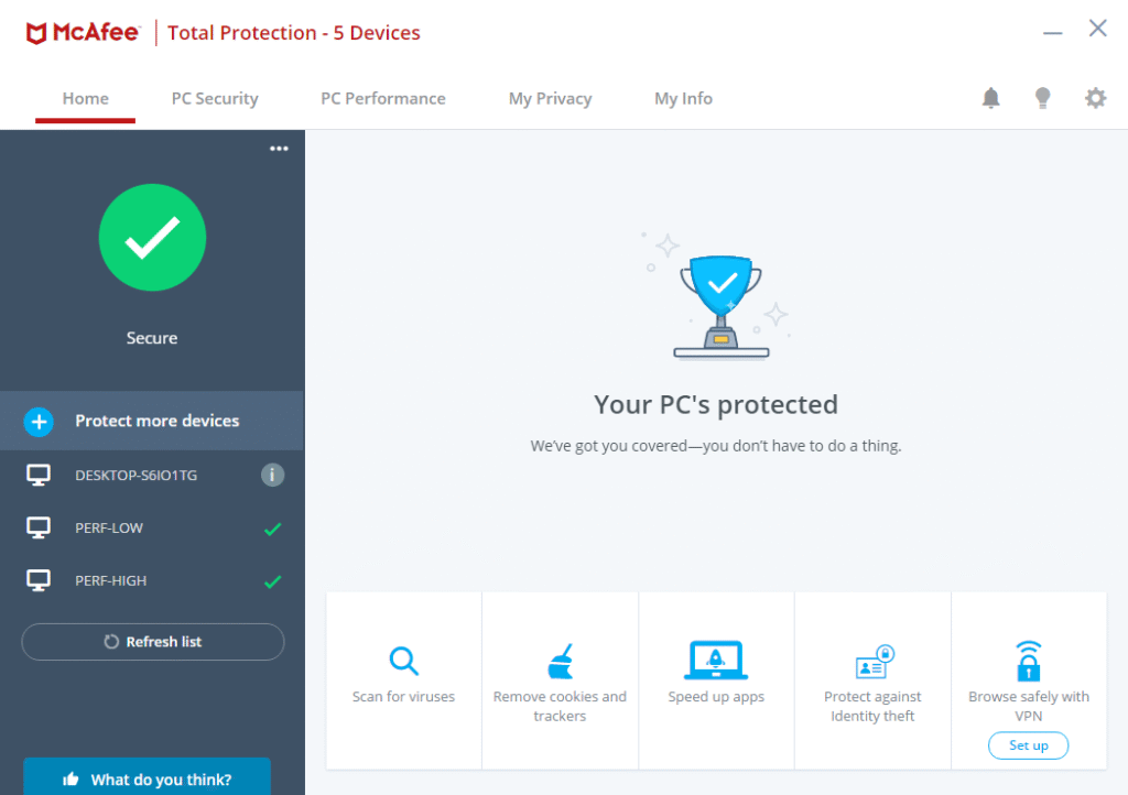 McAfee Antivirus 2025 secure online protection