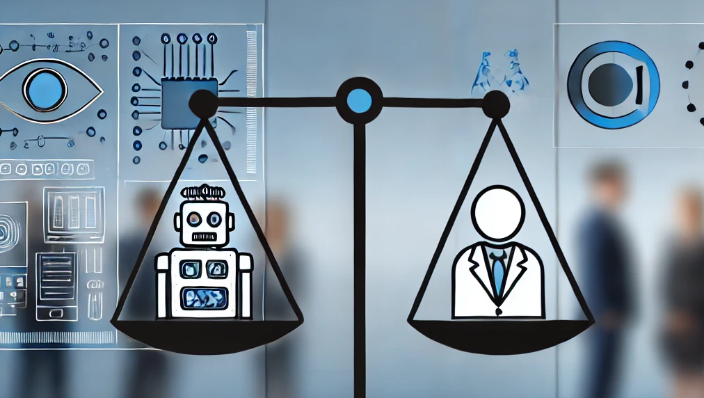 Cybersecurity experts monitoring AI-driven security systems